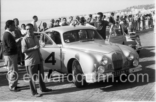 Jaguar Mk1 3.4. Tour de France de l'Automobile 1959, Nice.1. Tour de France de l'Automobile 1959, Nice. 3.4. Tour de France de l'Automobile 1959, Nice.1. Tour de France de l'Automobile 1959, Nice.1. Tour de France de l'Automobile 1959, Nice. - Photo by Edward Quinn