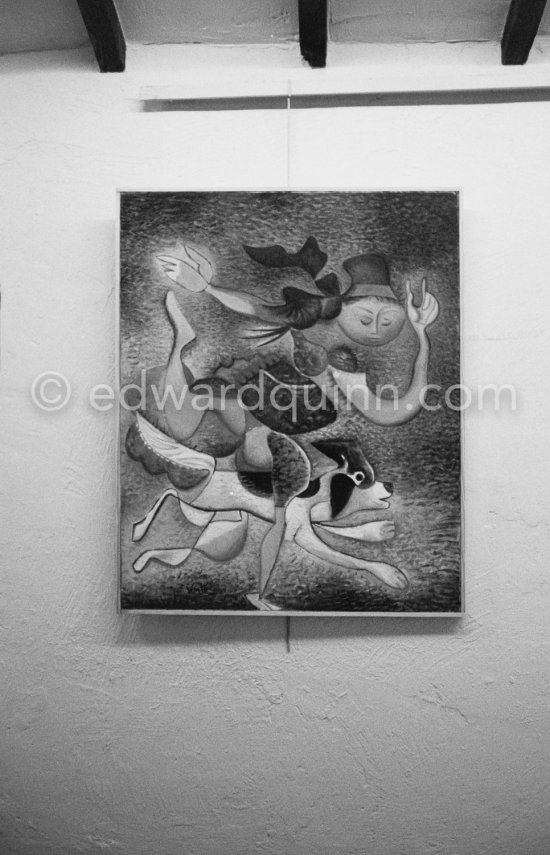 Xavier Vilató exhibition. Place and date unknown. - Photo by Edward Quinn