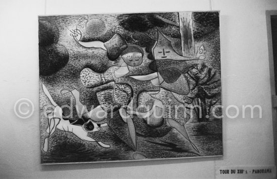 Xavier Vilató exhibition. Place and date unknown. - Photo by Edward Quinn