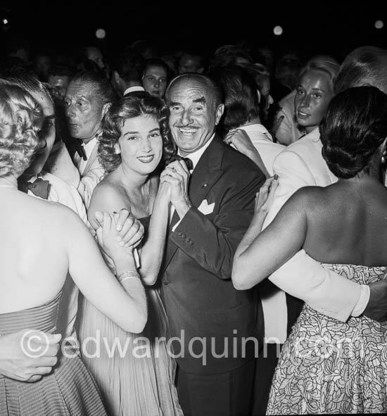 Film producer Jack Warner (Warner Brothers) at Monte Carlo Summer gala. Monaco 1953 - Photo by Edward Quinn