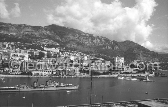 Destroyer USS Stickell. Monaco 1950. - Photo by Edward Quinn