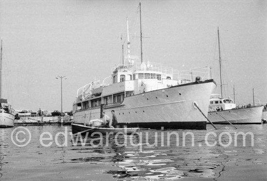 Yacht Calypso. ca 1951 - Photo by Edward Quinn