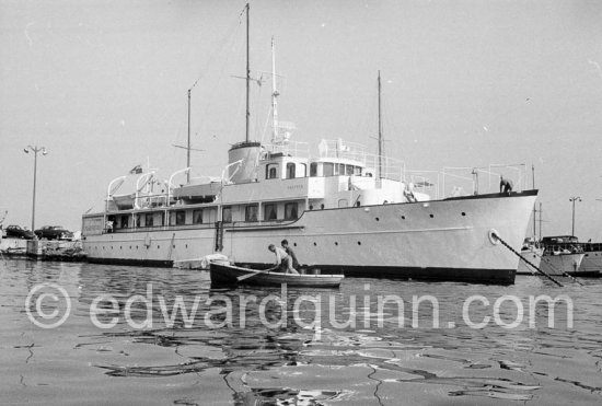 Yacht Calypso. ca 1951 - Photo by Edward Quinn