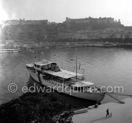Huong Giang (River of Scents), former Maid Marion, the yacht of the Emperor Bao-Dai of Vietnam. Monaco 1954. - Photo by Edward Quinn