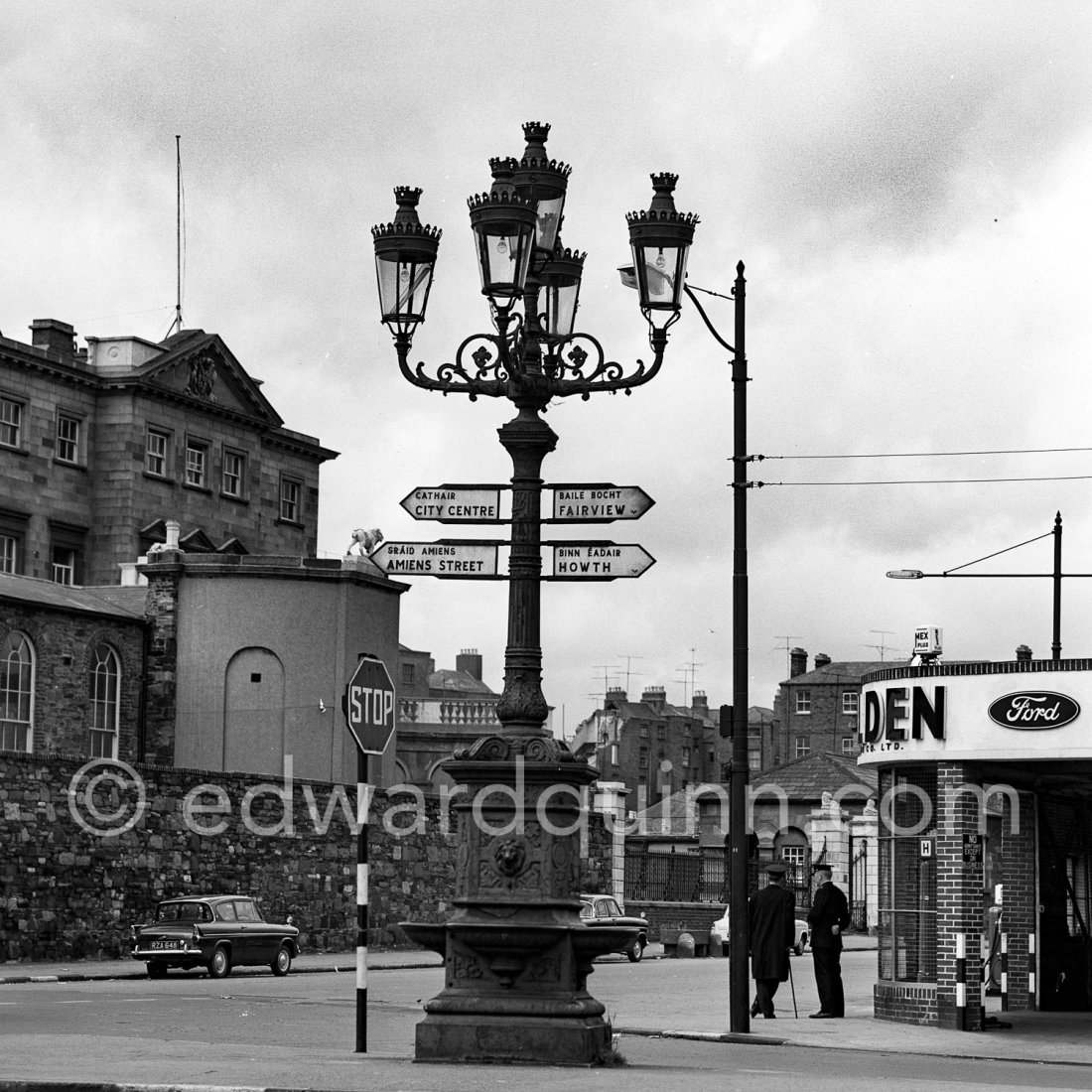 The Five Lamps. Dublin 1963. Edward Quinn Photographer