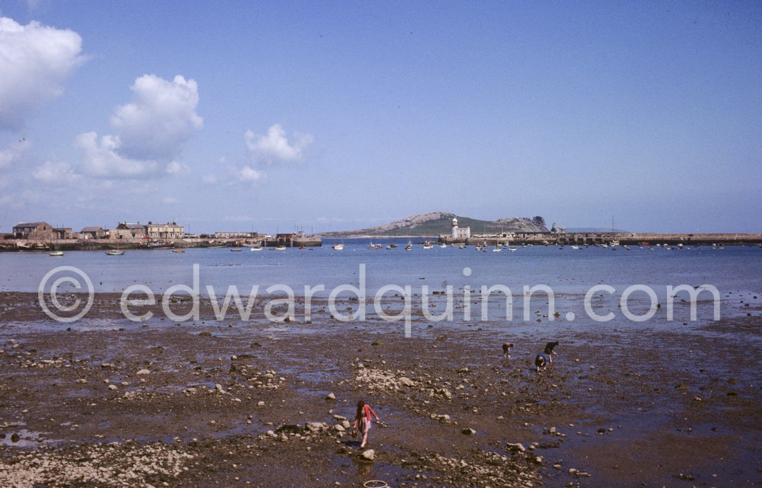 Howth Lighthouse, Howth Harbor. Dublin 1963. Edward Quinn Photographer