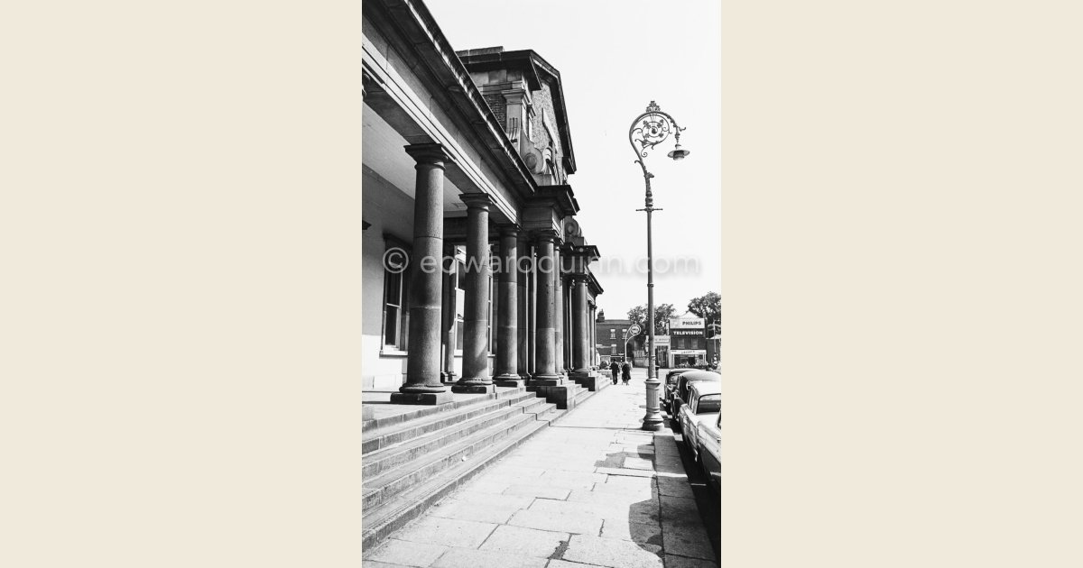 Former Harcourt St railway station. Closed 1958. Dublin 1963. Edward