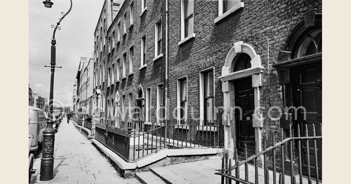 No 7 Eccles Street (white archway). Leopold Bloom's house and St
