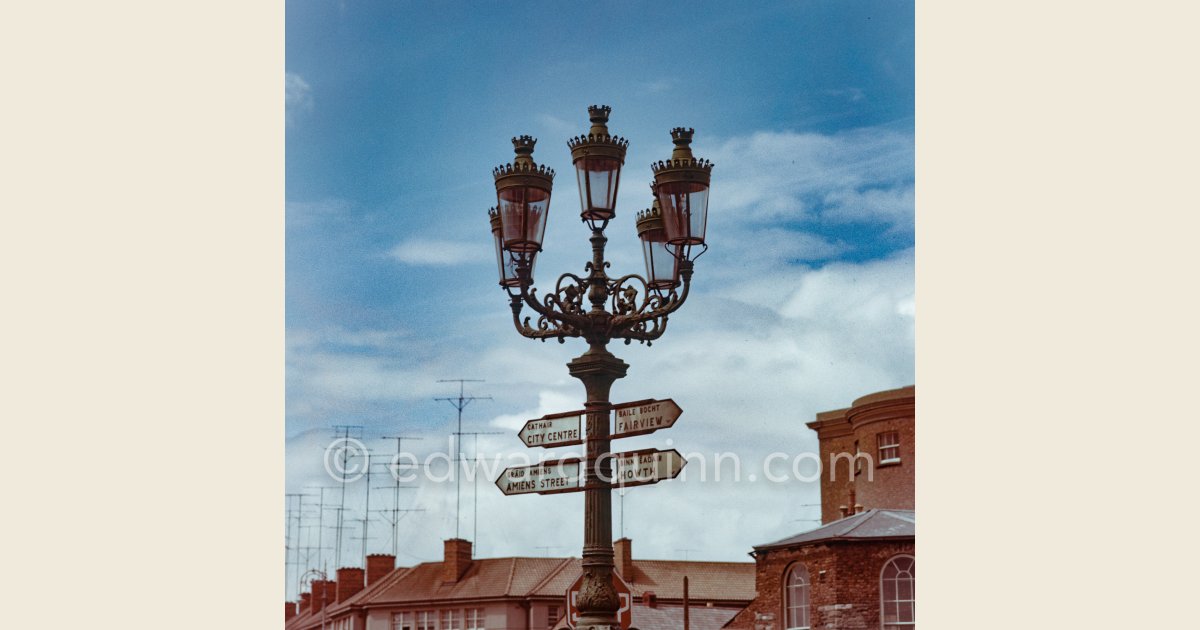The Five Lamps. Dublin 1963. Edward Quinn Photographer
