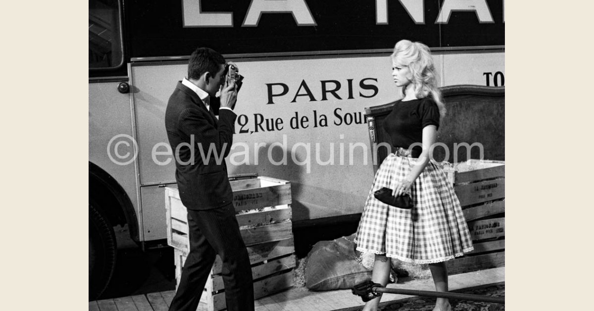 ブリジットバルドー スーザンストラバーグ Brigitte Bardot and Serge Gainsbourg during filming of “Voulez