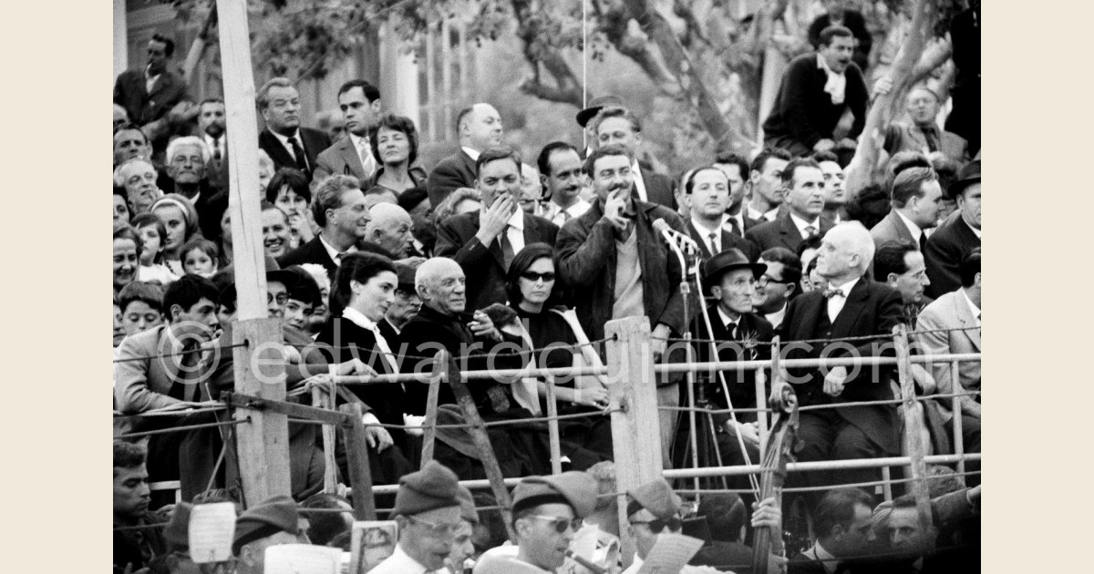 Derigon Bullfight put on in Pablo Picasso's honor (80th birthday). On the ...