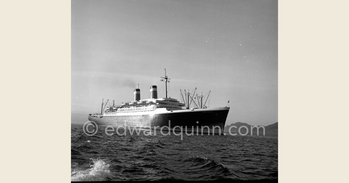 SS Independence, Cannes about 1958. 23,719 GRT, and the 23,754 GRT, SS