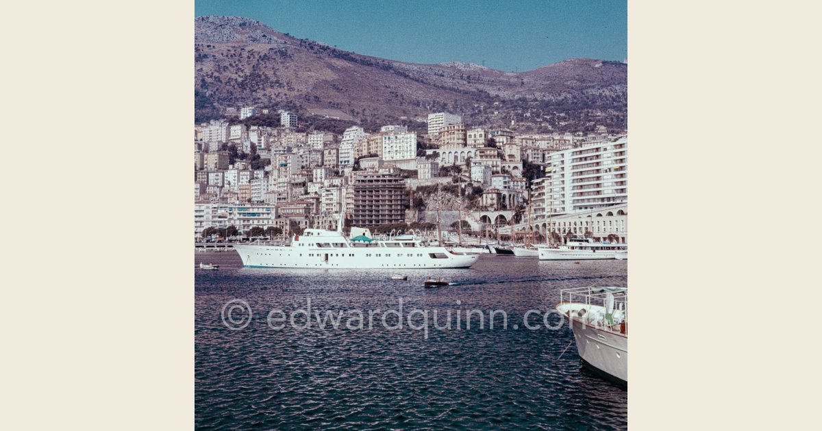 Yacht Radiant II. of Greek armateur Basil M. Mavroleon. Monaco harbor