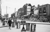 The aftermath of the Fenian St tenement collapse of June 1963. Dublin 1963. - Photo by Edward Quinn