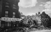 The aftermath of the Fenian St tenement collapse of June 1963. Dublin 1963. - Photo by Edward Quinn