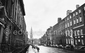 Eccles Street with St George's Church. Dublin 1963. - Photo by Edward Quinn
