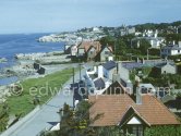 The sea near Dun Laoghaire (Kingstown) with the Sandycove Martello Tower. Dublin 1963. - Photo by Edward Quinn