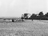 Sandymount Tower with Tower Cafe. Dublin 1963. - Photo by Edward Quinn