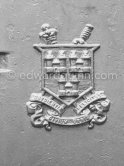 Dublin's crest of Arms. Dublin 1963. Published in Quinn, Edward. James Joyces Dublin. Secker & Warburg, London 1974. - Photo by Edward Quinn