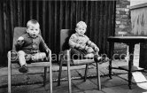 Boys at Anglesea Market, Dublin's secondhand market in a laneway off Moore Street. Dublin 1963. - Photo by Edward Quinn