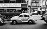 The Irish Times. D'Olier Street office. Dublin 1963. Car: Morris Minor - Photo by Edward Quinn