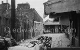 Anglesea Market, Dublin's secondhand market in a laneway off Moore Street. Dublin 1963. - Photo by Edward Quinn