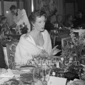 Princess Caracciolo, Marella, wife of Gianni Agnelli, New Year’s Eve dinner, Monte Carlo 1953. - Photo by Edward Quinn