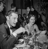 Gianni Agnelli and Eugenie Niarchos. New Year’s Eve dinner. Monte Carlo 1953. - Photo by Edward Quinn