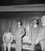 Prince Akihito, later Emperor of Japan. Nice train station 1953. - Photo by Edward Quinn