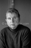 Francis Bacon at his studio (7, Reece Mews, London SW7) 1979 - Photo by Edward Quinn