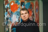 Francis Bacon at his Reece Mews studio. London 1978. - Photo by Edward Quinn