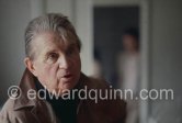 Francis Bacon at his Reece Mews studio. London 1980. - Photo by Edward Quinn