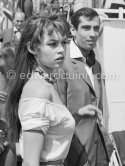 Brigitte Bardot and Roger Vadim. Cannes Film Festival 1955. - Photo by Edward Quinn
