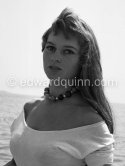 Brigitte Bardot. Cannes Film Festival 1955. - Photo by Edward Quinn