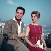 Brigitte Bardot and Richard Todd. Nice 1956. - Photo by Edward Quinn