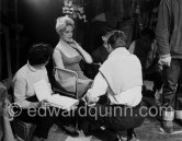 Brigitte Bardot. During filming of "Et Dieu créa la femme". Studios de la Victorine, Nice 1956. - Photo by Edward Quinn