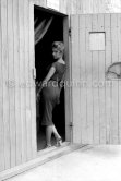 Brigitte Bardot at the Studios de la Victorine during filming of "Et Dieu créa la femme". Nice 1956. - Photo by Edward Quinn