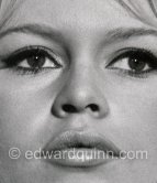 Brigitte Bardot during filming of "Voulez-vous danser avec moi?". Studios de la Victorine, Nice 1959. - Photo by Edward Quinn