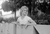 Brigitte Bardot during filming of "Une parisienne". Studios de la Victorine, Nice 1957. - Photo by Edward Quinn