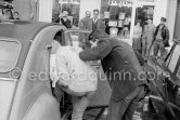 Brigitte Bardot and Jacques Charrier after shopping in Saint-Tropez 1958. Car: 1956-58 Citroën 2CV - Photo by Edward Quinn