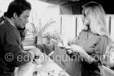 Brigitte Bardot and Sacha Distel, honeymoon. Saint-Tropez 1959. - Photo by Edward Quinn