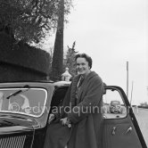 The Begum Aga Khan. Nice 1951. Car: 1950 Citroën Traction Avant 11BL Légère - Photo by Edward Quinn