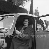 The Begum Aga Khan. Nice 1951. Car: 1950 Citroën Traction Avant 11BL Légère - Photo by Edward Quinn