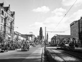 Kurfürstendamm, Gedächtniskirche, Berlin 1952. - Photo by Edward Quinn