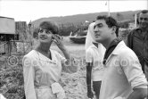 Claude Brasseur and Sylvia Sorrente. Saint-Tropez 1960. - Photo by Edward Quinn