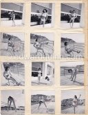 Myriam Bru, "Miss Cannes" and "Miss Côte d’Azur 1950", who later married German actor Horst Buchholz and became fashion model agent. Probably Juan-les-Pins 1951. Contact prints. Photos from original negatives available. - Photo by Edward Quinn