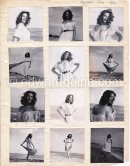 Myriam Bru, "Miss Cannes" and "Miss Côte d’Azur 1950", who later married German actor Horst Buchholz and became fashion model agent. Probably Juan-les-Pins 1951. Contact prints. Photos from original negatives available. - Photo by Edward Quinn