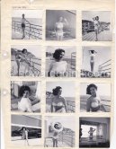 Myriam Bru, "Miss Cannes" and "Miss Côte d’Azur 1950", who later married German actor Horst Buchholz and became fashion model agent. Probably Juan-les-Pins 1951. Contact prints. Photos from original negatives available. - Photo by Edward Quinn