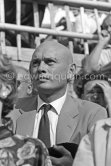 Yul Brynner at a bullfight, Arles 1960. - Photo by Edward Quinn