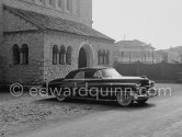The car of King Baudouin of Belgium, Mougins 1952. Cadillac 1950 Series 62, Style 6267 Convertible Coupé. - Photo by Edward Quinn